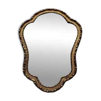 Classic vintage mirror in gold tones, 1970s