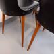 Set of 6 vintage Baumann Essor chairs in beech wood and skai