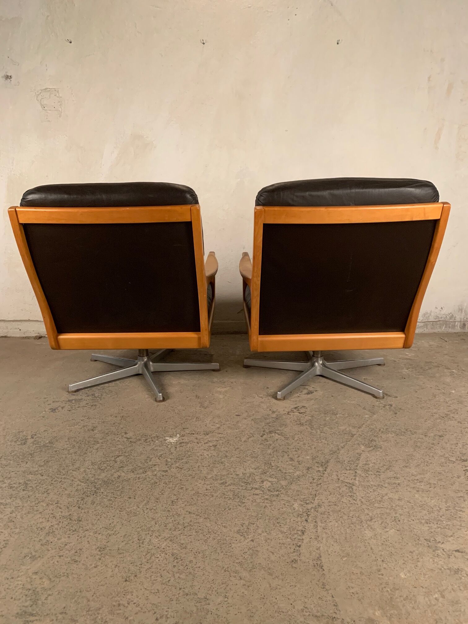 Paire de fauteuils designer Eugen Schmidt Soloform années 1960