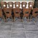 Set of 10 vintage Baumann "Gentiane" model bistro chairs, 1960s