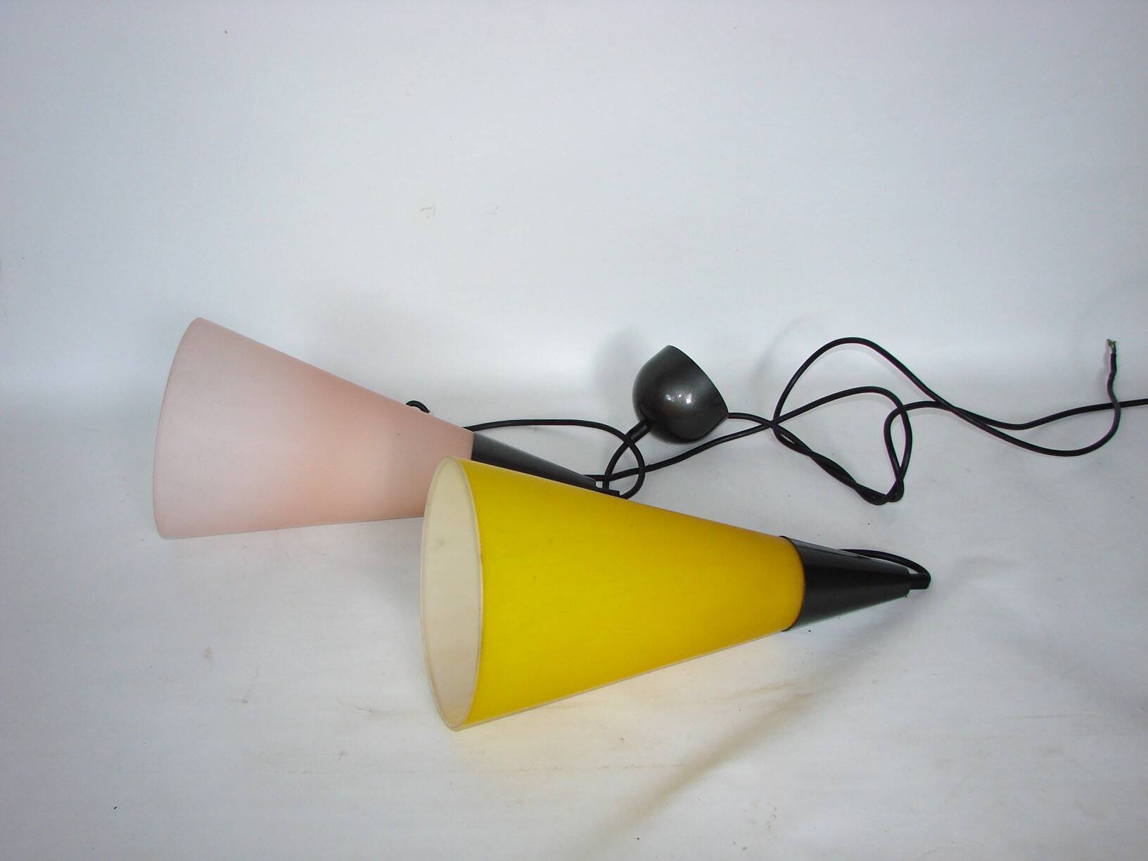 Double pendant lamp by Solken, 1970's.