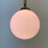 Antique Philips opaline glass hanging lamp, 1950’s