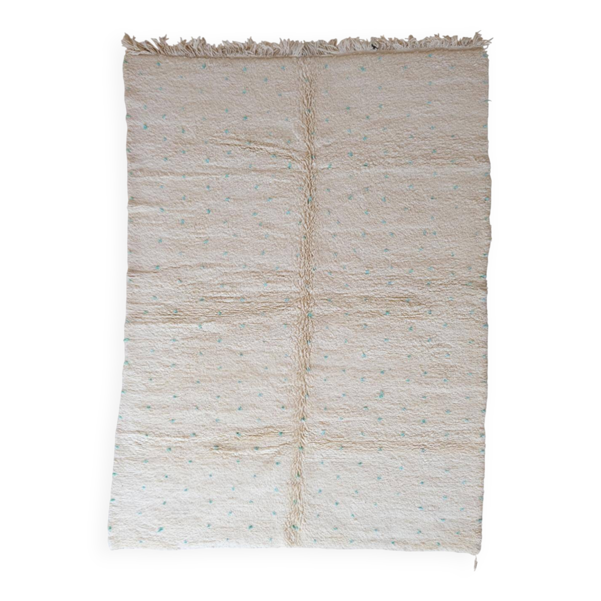 Moroccan Beni Ourain rug with dots - 297 x 205 cm