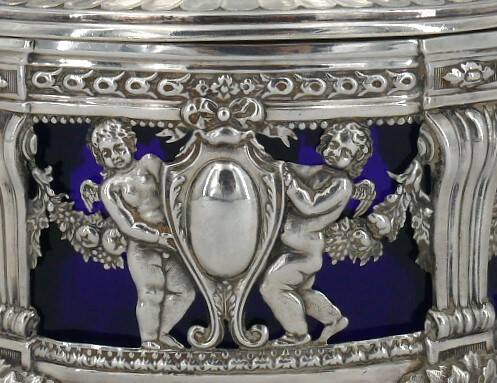 Silver sugar bowl from the 18th century, Louis XVI, 1784, Pierre-Claude Noblet.
