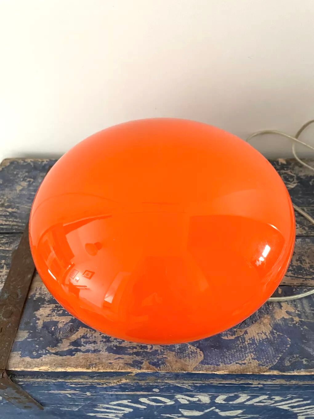 Orange ball lamp