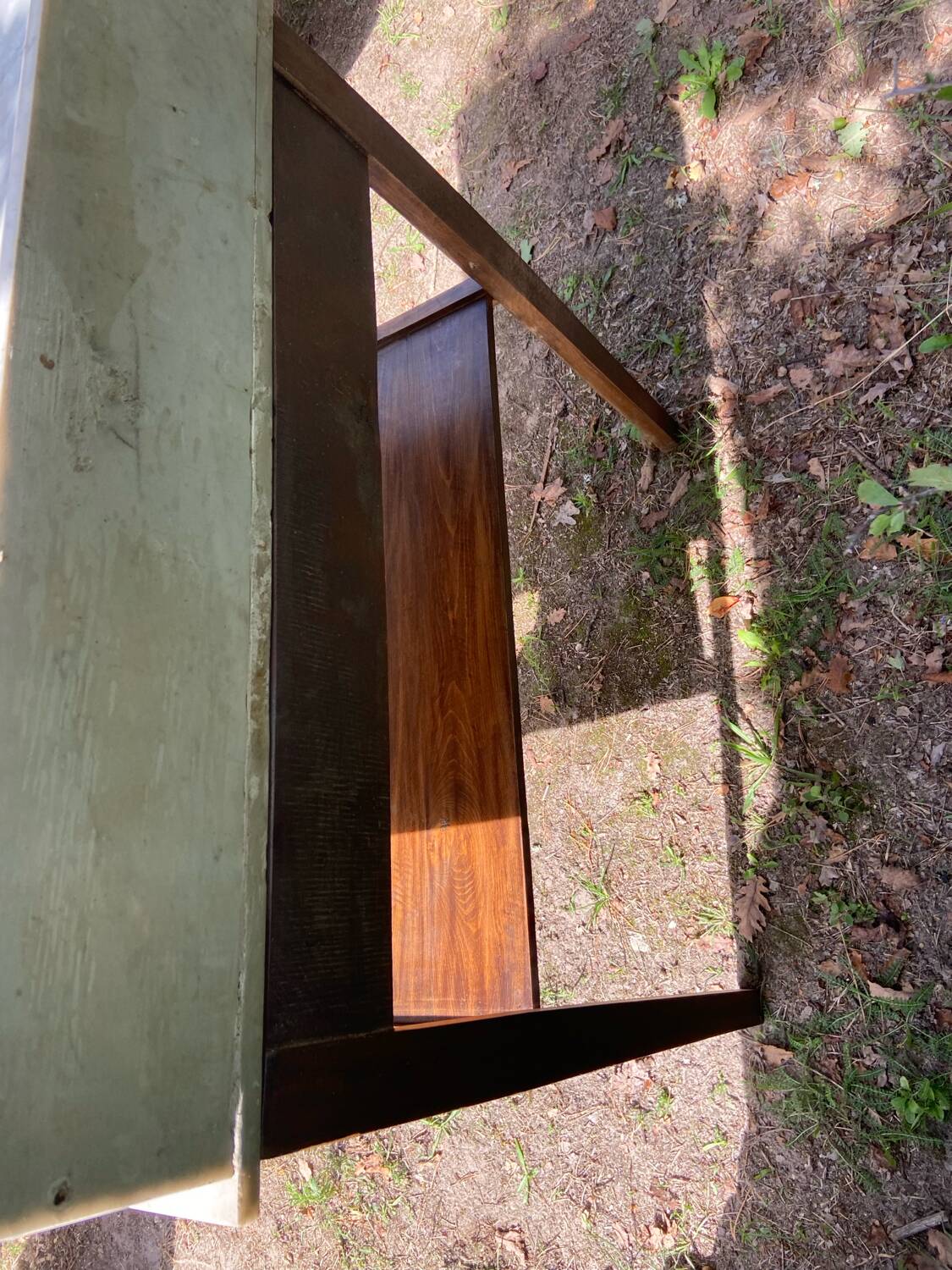 1900s wooden and marble dressing table