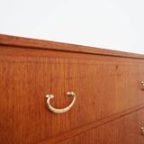 Teak chest of drawers, Swedish design, 1970s, made in Sweden