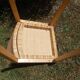 Chaise en bois et osier