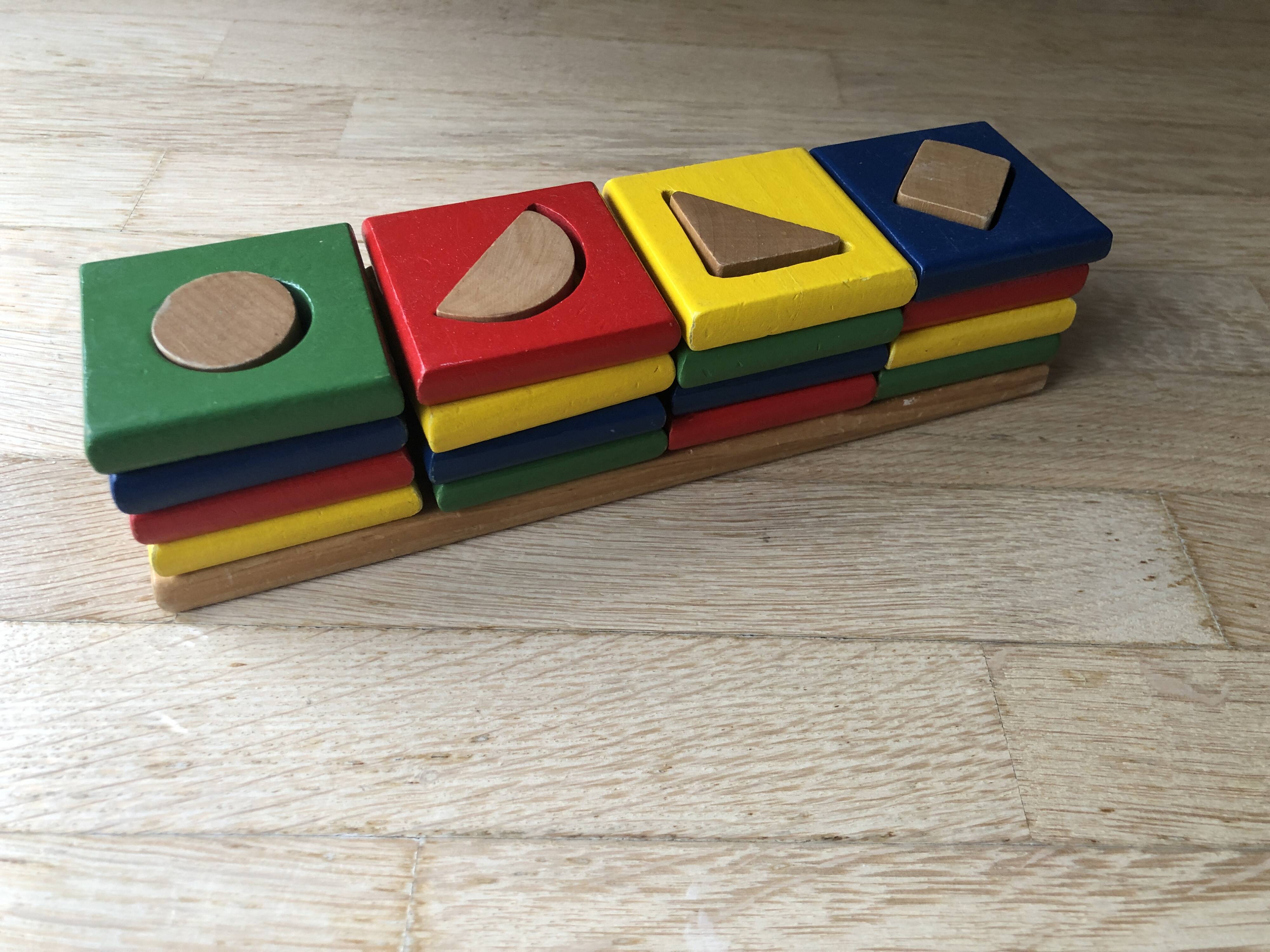 Vintage wood construction game