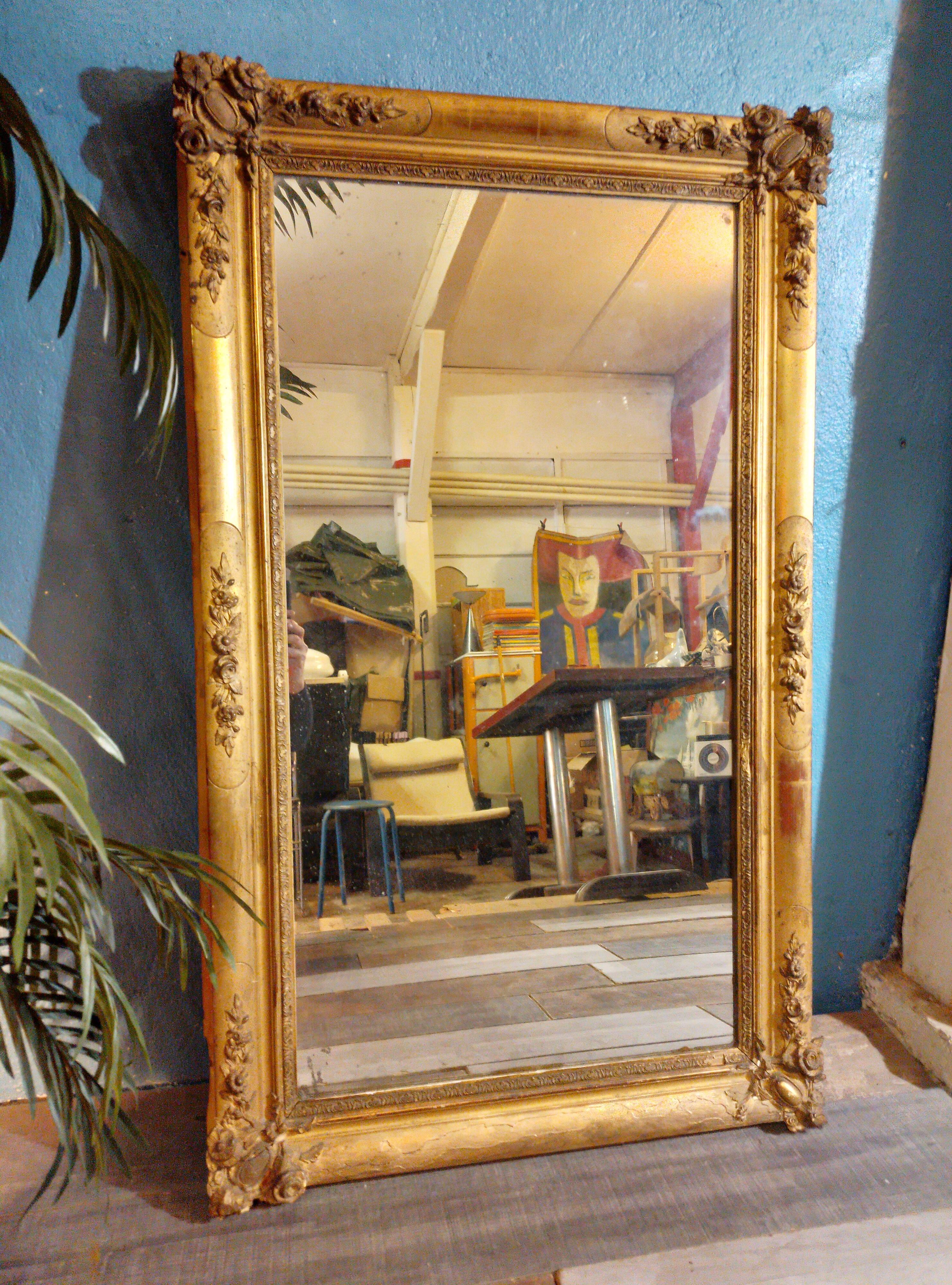 19th century wall or table mirror