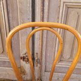 Pair of Thonet style bistro chairs in bentwood canework - 1930s