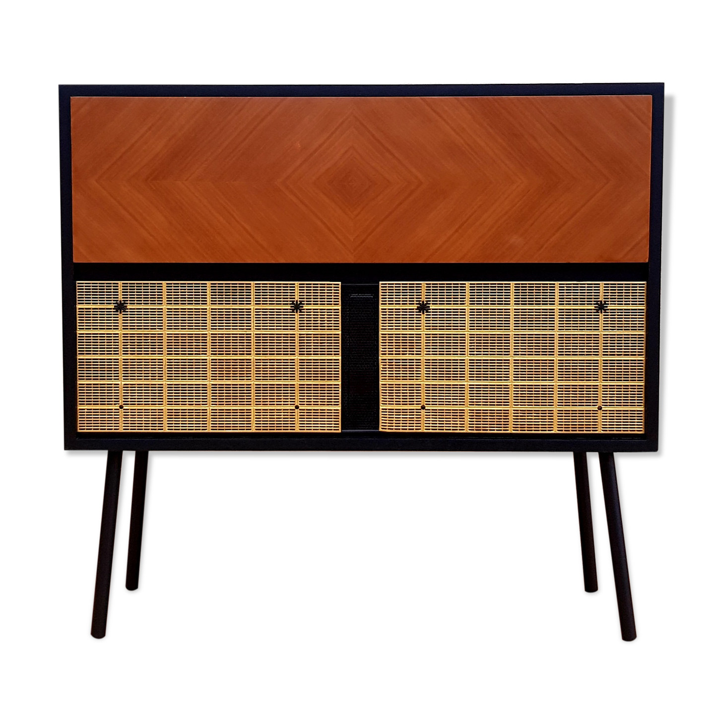 Vintage hifi radio cabinet the voice of his master