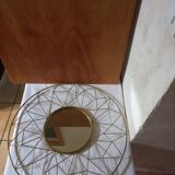 Miroir en métal doré