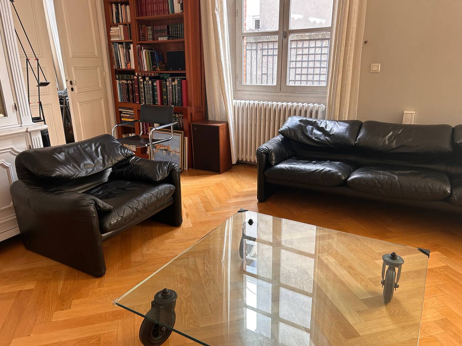 3-seater sofa + Maralunga armchair set by Vico Magistretti