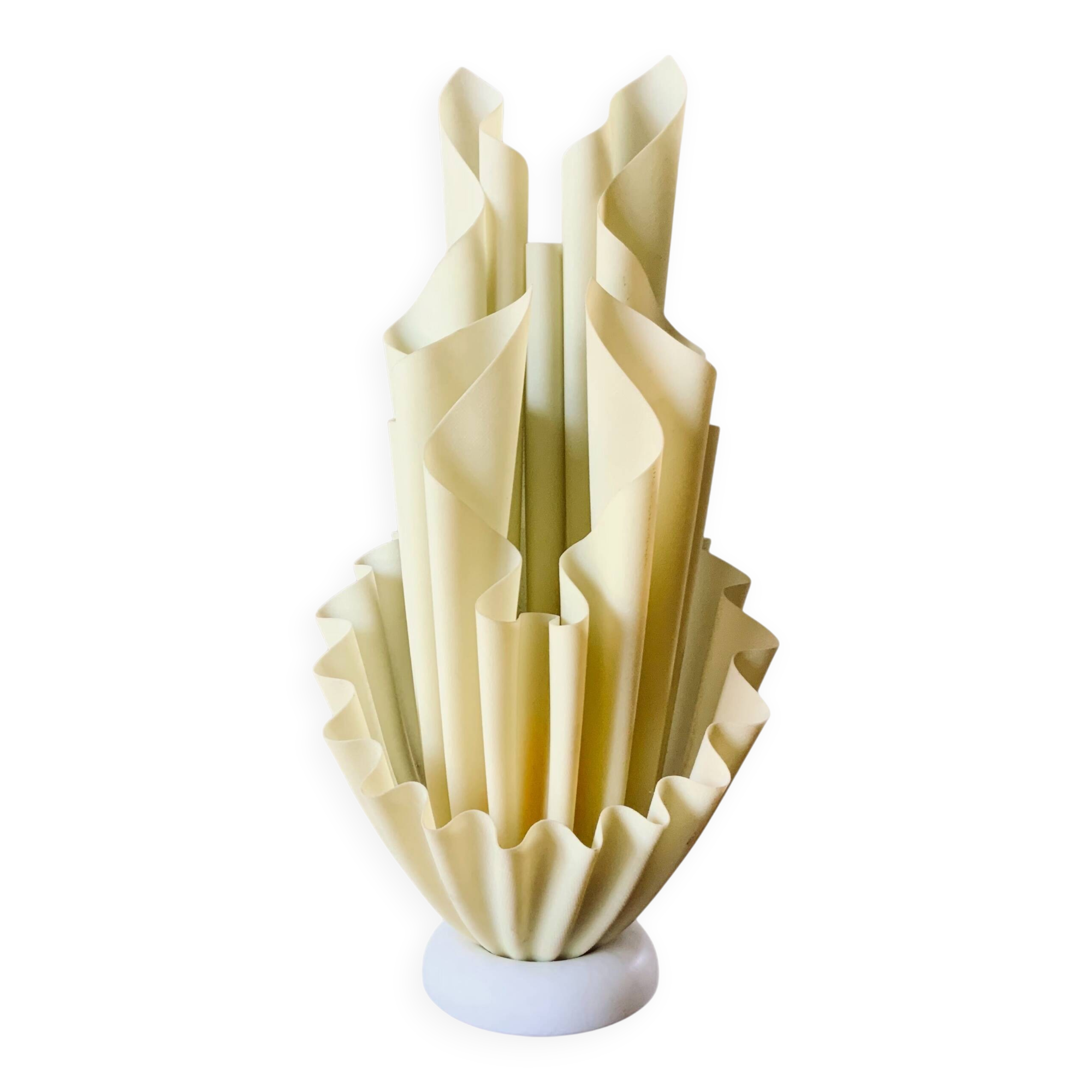 Resin table lamp by GIORGIA JACOB, French design, 1970s/80s