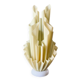 Resin table lamp by GIORGIA JACOB, French design, 1970s/80s