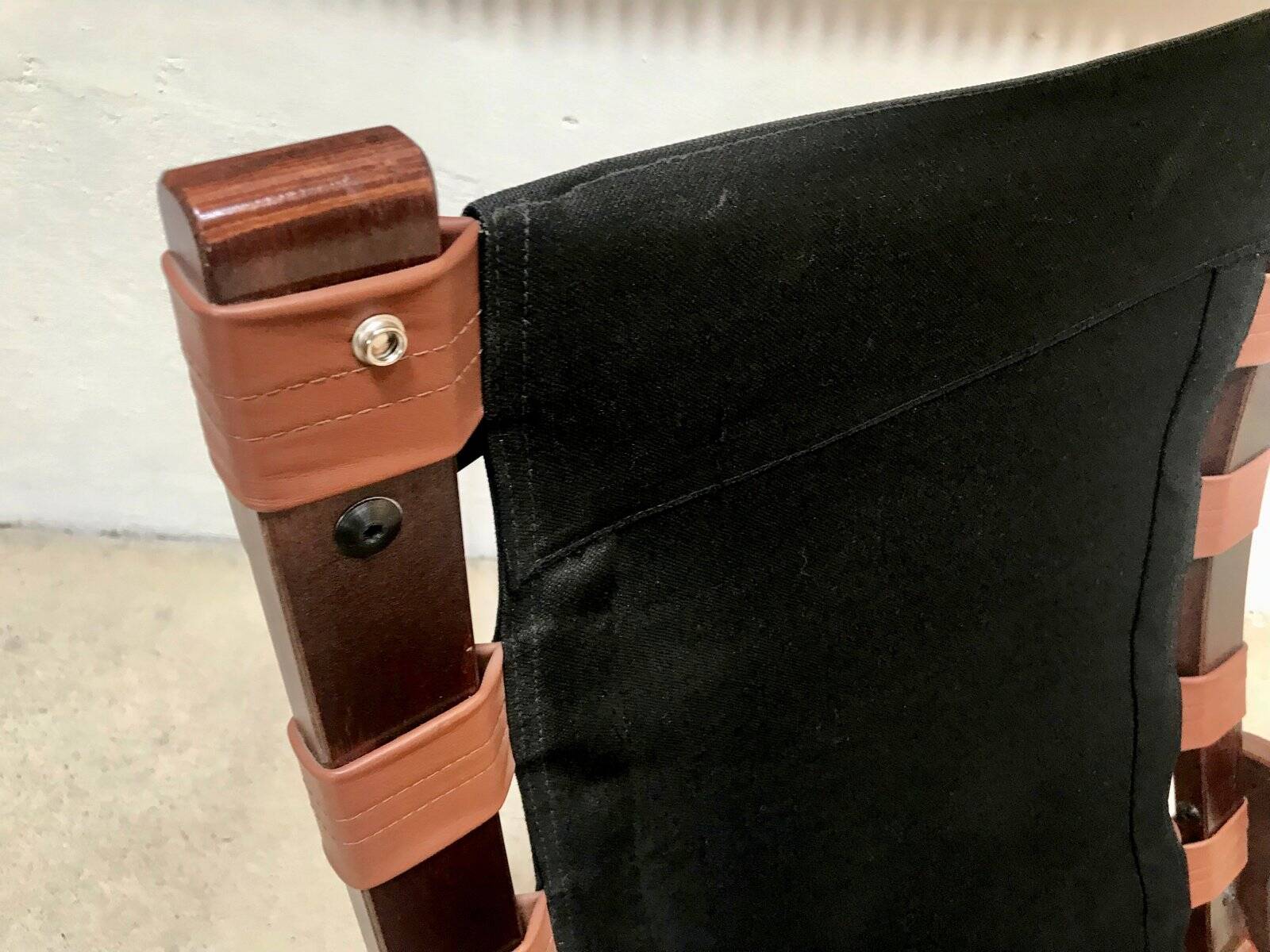 Scandinavian leather lounge chair by Elsa & Nordahl Solheim for Rybo Rykken, 1960s