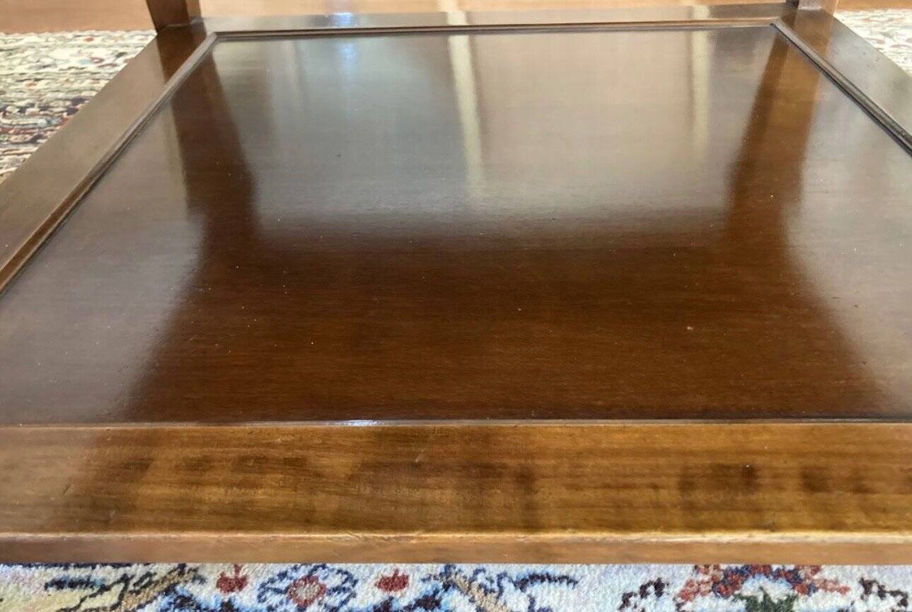 Coffee table in solid walnut – Versailles Parquet marquetry – Louis style