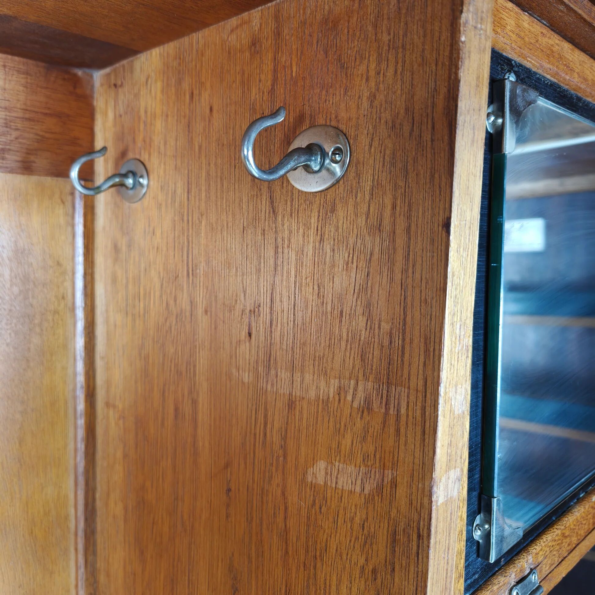 1920s Compactom Ltd gentleman’s wardrobe in light oak
