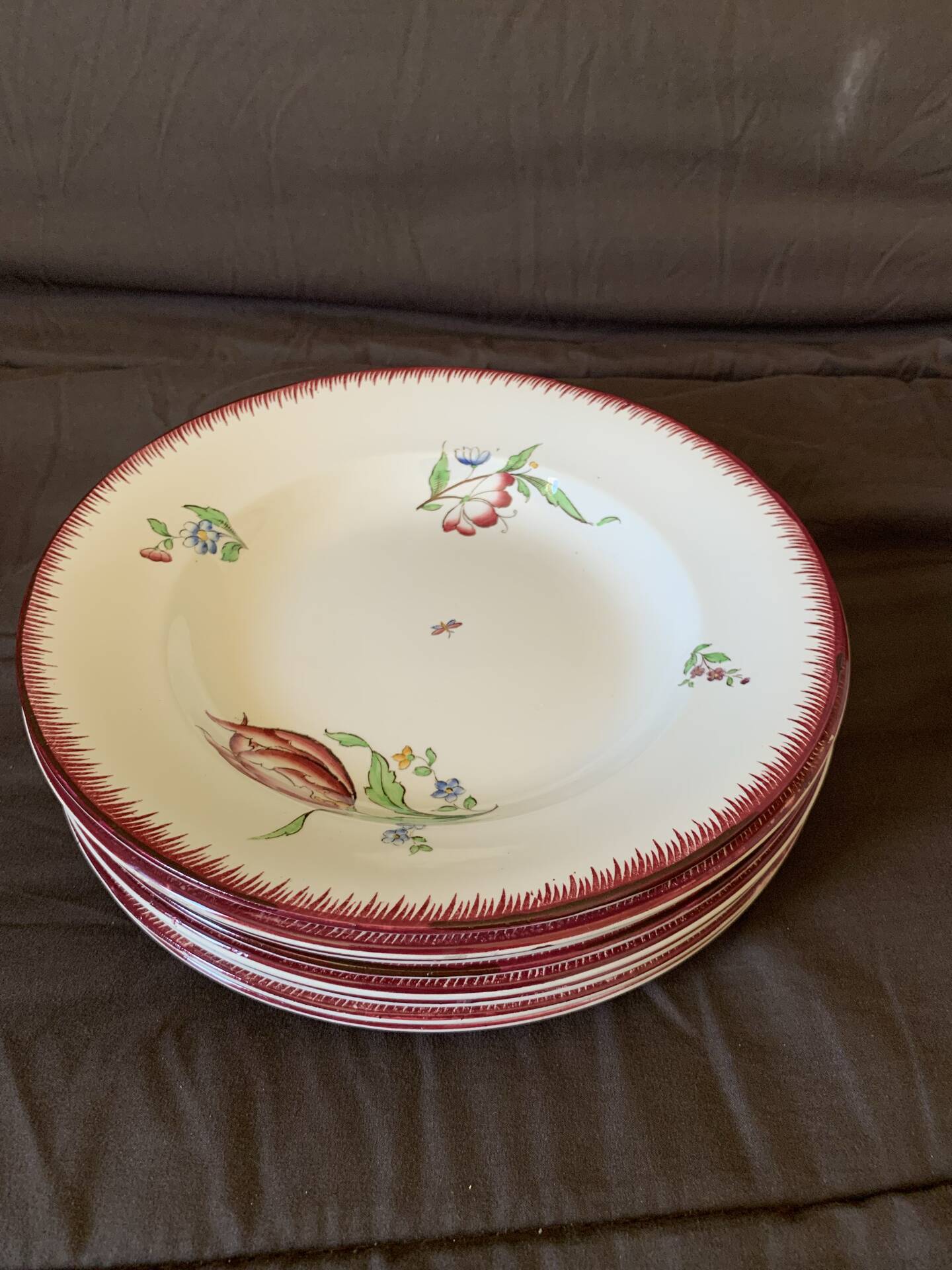 Antique table service Sarreguemines U&C – Strasbourg – 24 pieces