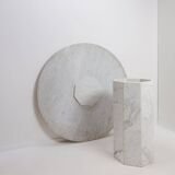 Round marble dining table, 1970 - Ø113cm