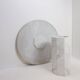 Round marble dining table, 1970 - Ø113cm