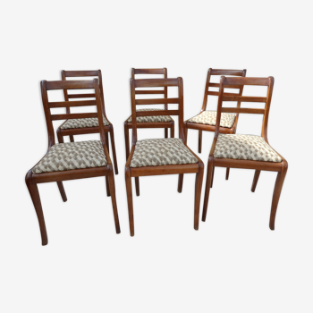 Suite of 6 antique chairs