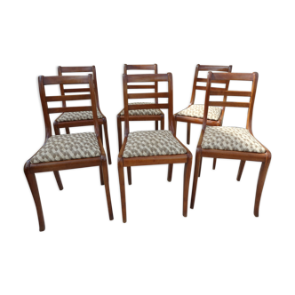 Suite of 6 antique chairs
