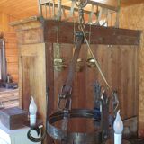 chandelier - wrought iron ceiling light - medieval style