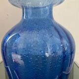 Vase vintage en verre bullé