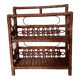 Vintage woven wicker shelf