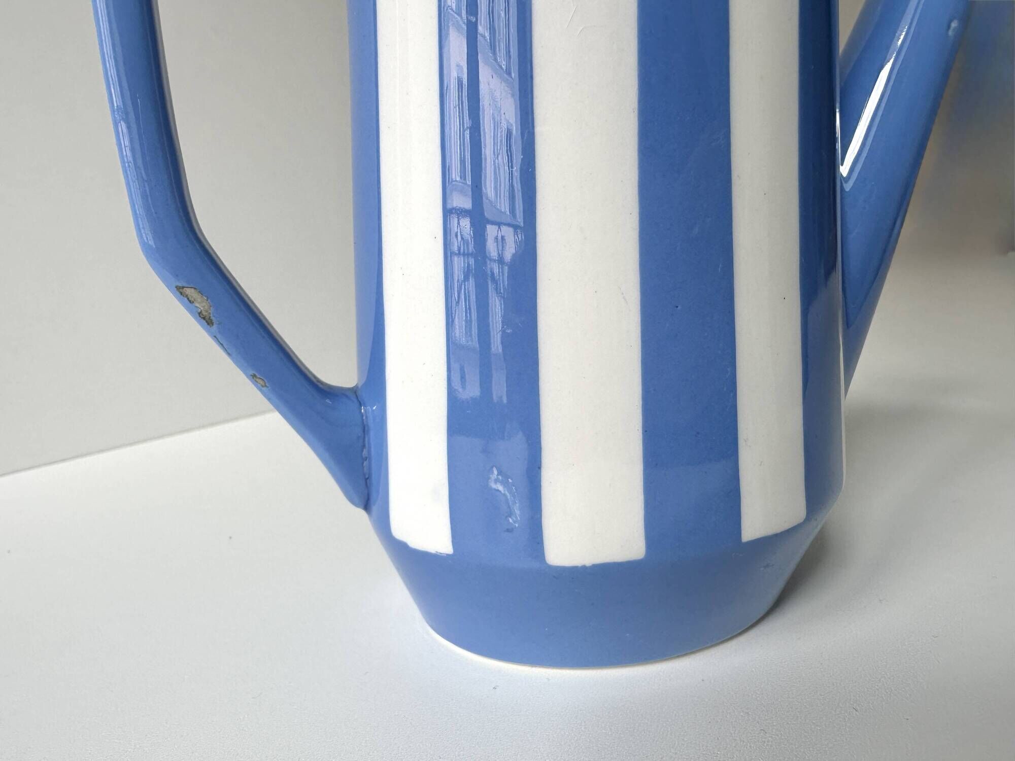Small art deco coffee pot fox trott sarreguemines 1930s