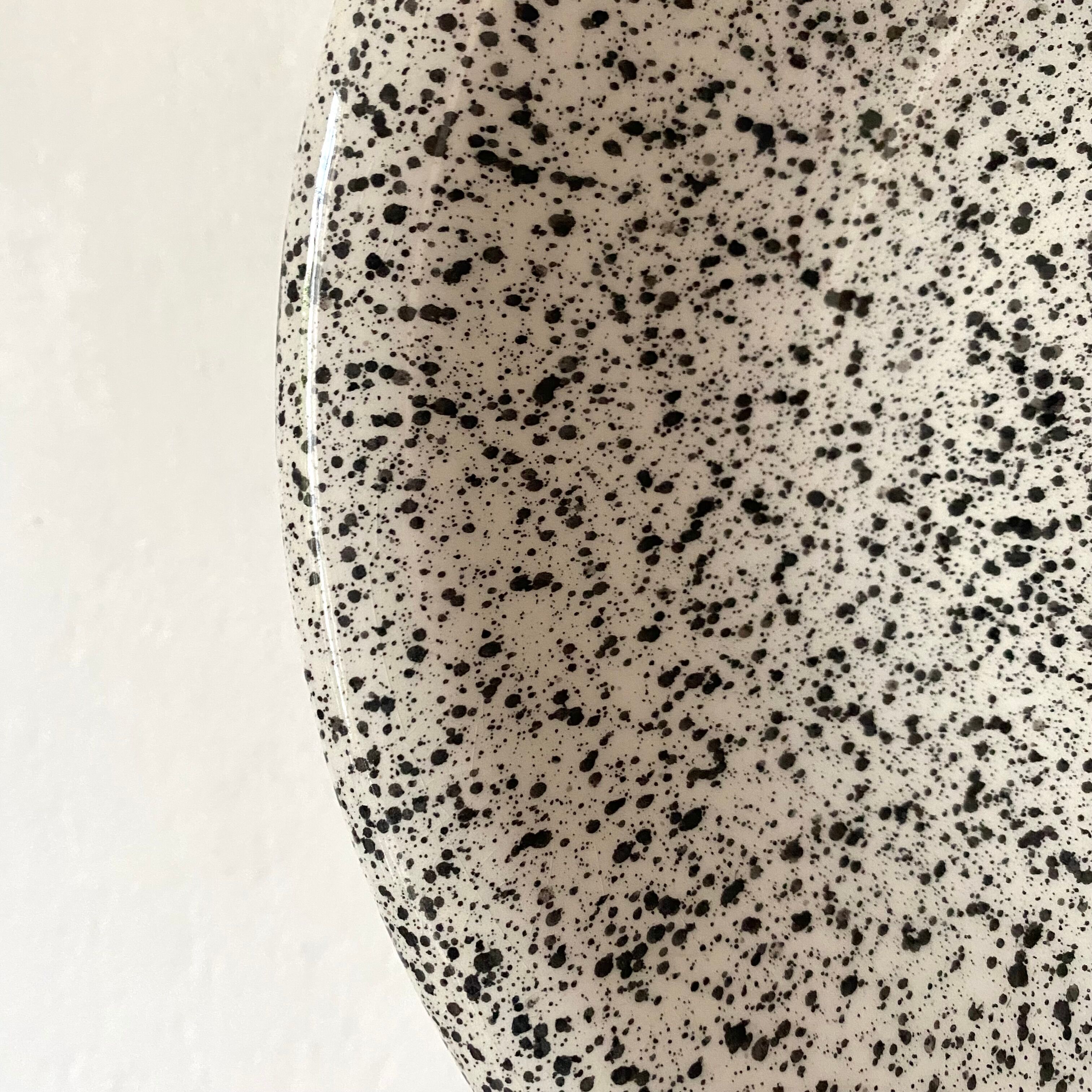 Black and white hollow plates 80s