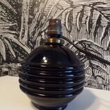 Black opaline ball lamp 1930