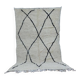 Handmade wool Berber rug 243x143cm