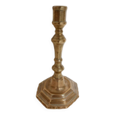 Old brass candle holder
