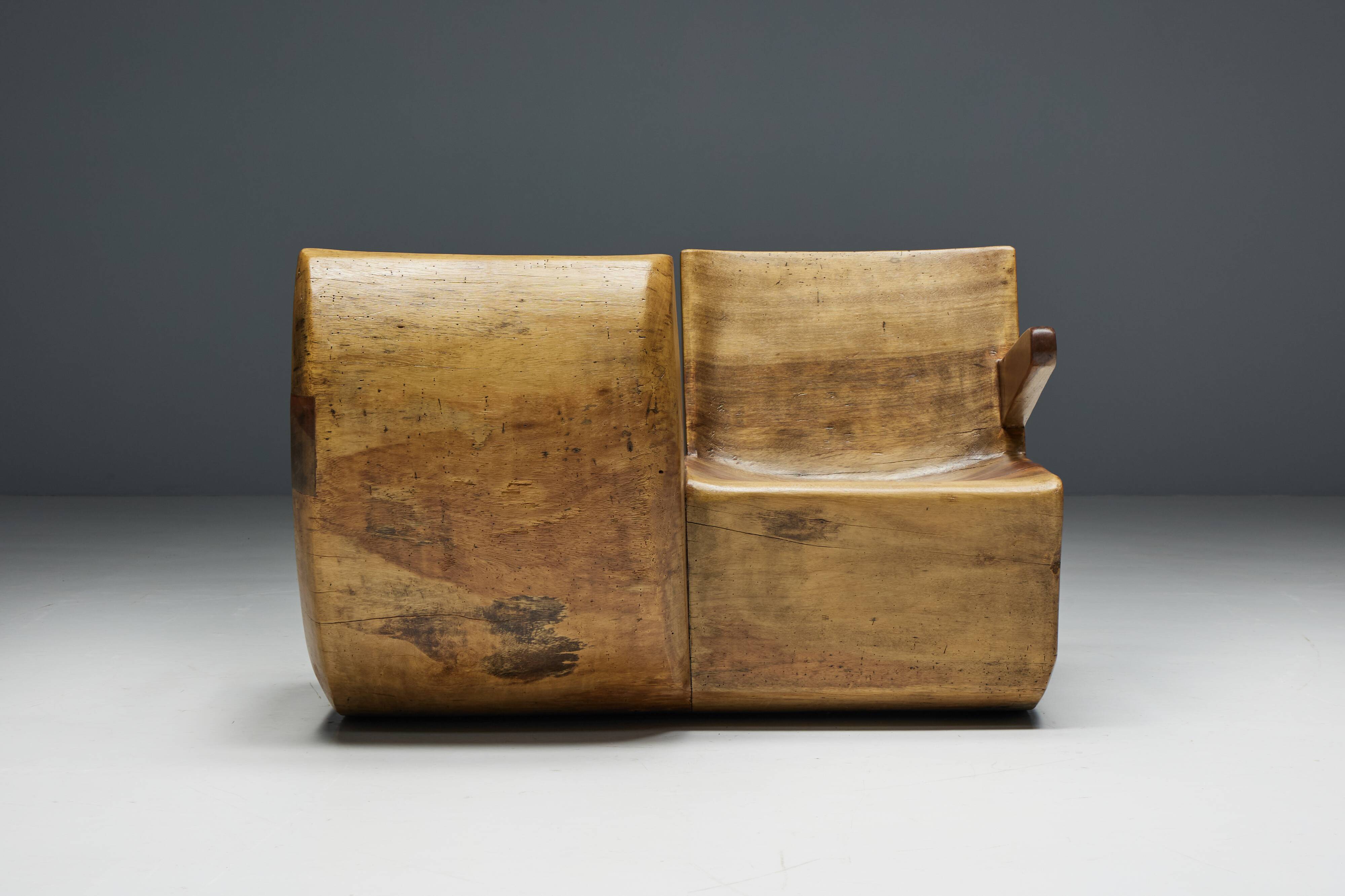 Two-Seater "Namoradeira" by Zanine Caldas, Brazil, 1975