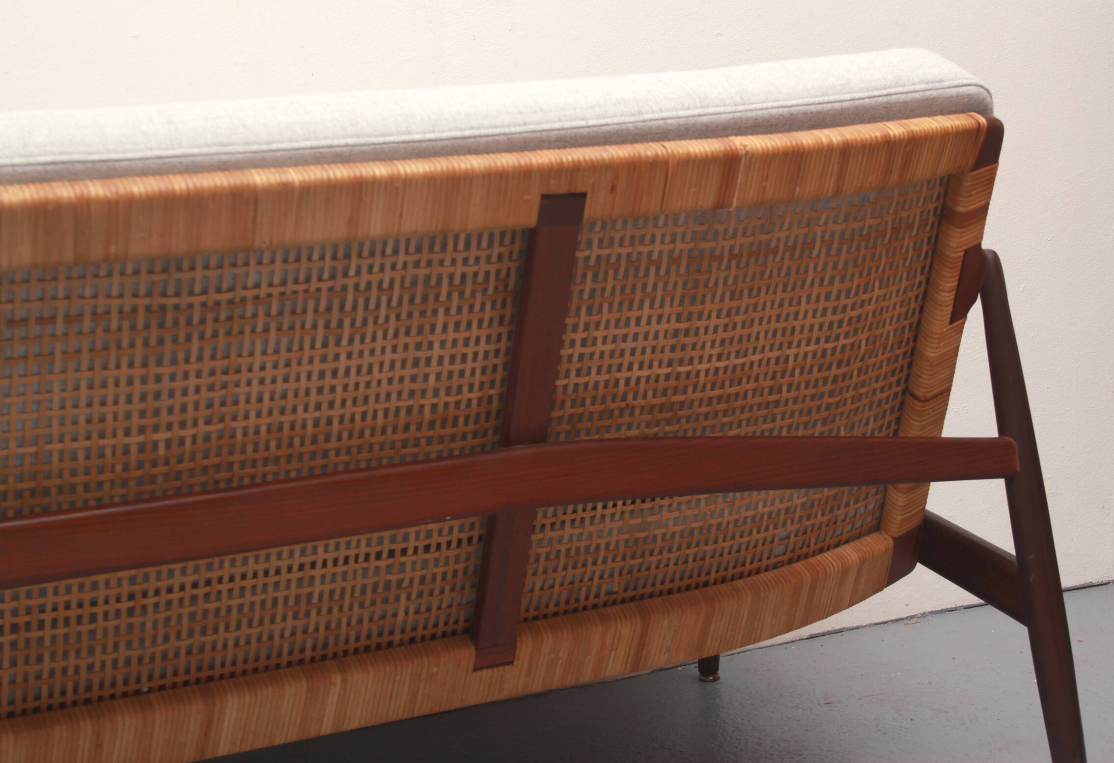 1950s sofa in teak Hartmut Lohmeyer
