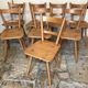 Set of eight vintage chairs by Adolf Schneck late 1940
