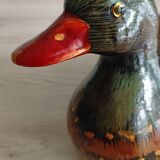 Decorative hand painted ceramic duck