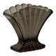Art Deco Smoked Glass Shell Vase