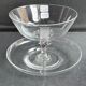Dessert cup (compotier) with monogrammed light crystal top