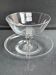Coupe à dessert (compotier) avec plateau monogrammés en cristal léger