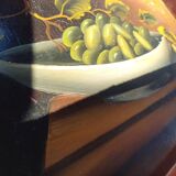 Vintage painted serving tray