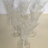 Set of 6 St. Louis champagne glasses