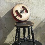 Tabouret de piano ancien, époque Napoléon III