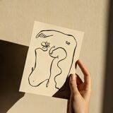Séléné — original painting in limited edition by Deleine