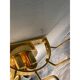 Set of Two Venied-White Alabastro Strips “Listelli” Murano Glass Gold 24k Wall Sconce by SimoEng