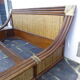 Lit double bambou et rotin années 80