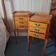 Bedside tables - Louis XV style in wood, 1960s - 1 set of 2 tables